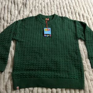 Mens green large Lego sweater